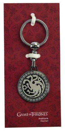 Game Of Thrones Siyah Tekli Anahtarlık Targaryen