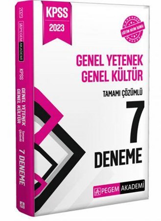 KPSS Genel Yetenek Genel Kültür Tamamı Çözümlü 7 Deneme