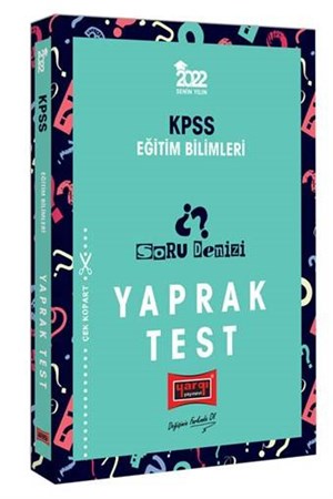 2022 KPSS Eğitim Bilimleri Soru Denizi Yaprak Test