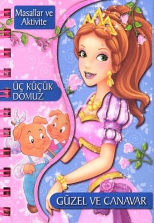 Masallar Ve Aktivite - Üç Küçük Domuz / Güzel Ve Canavar (Ciltli)