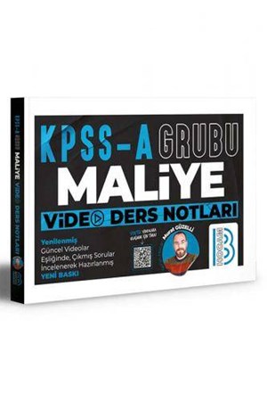 KPSS A Grubu Maliye Video Ders Notları