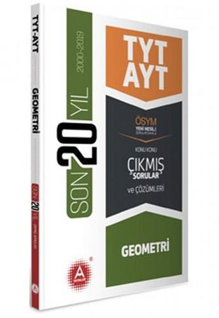 A Yayınları TYT AYT Geometri Son 20 Yıl Konu Konu Çıkmış Sorular (Yeni)