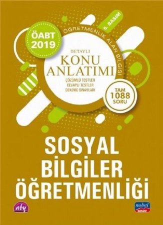 Nobel 2019 ÖABT Sosyal Bilgiler Öğretmenliği - Detaylı Konu Anlatımı (Yeni)