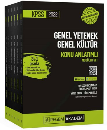 2022 KPSS Genel Yetenek Genel Kültür Konu Anlatımlı Modüler Set
