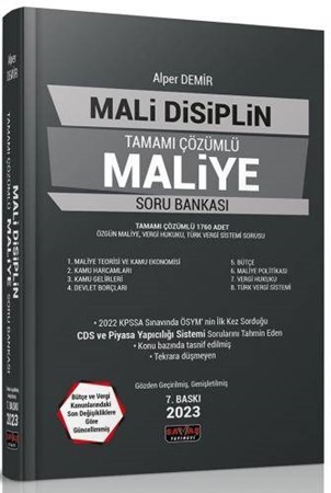 2023 Mali Disiplin Tamamı Çözümlü Maliye Soru Bankası