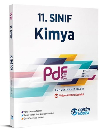 11. Sınıf Kimya Güncel PDF Planlı Ders Föyü