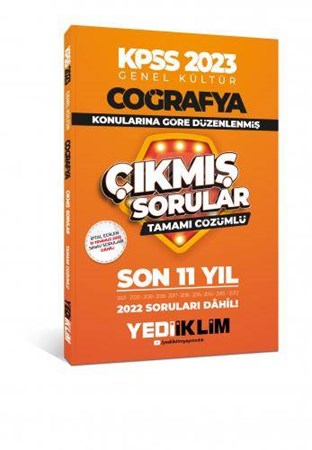 KPSS Genel Kültür Coğrafya Konularına Göre Tamamı Çözümlü Son 11 Yıl Çıkmış Sorular