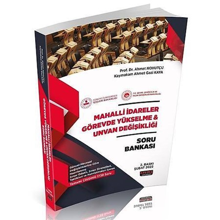 Mahalli İdareler Görevde Yükselme ve Unvan Değişikliği Soru Bankası