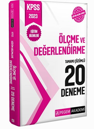 2023 KPSS Eğitim Bilimleri Ölçme ve Değerlendirme 20 Deneme