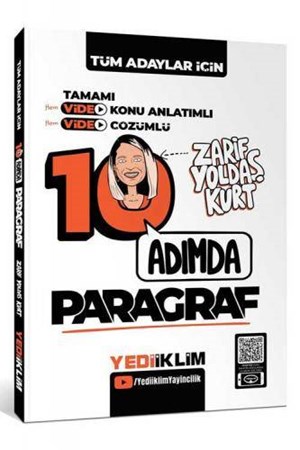 10 Adımda Paragraf Video Konu Anlatımlı ve Video Çözümlü Soru Bankası 2023