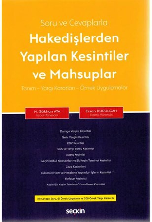 Hakedişlerden Yapılan Kesintiler ve Mahsuplar