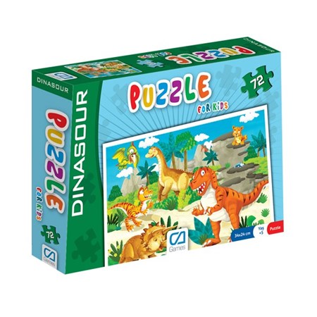 Puzzle For Kids 72 Dınasour Ca.5037