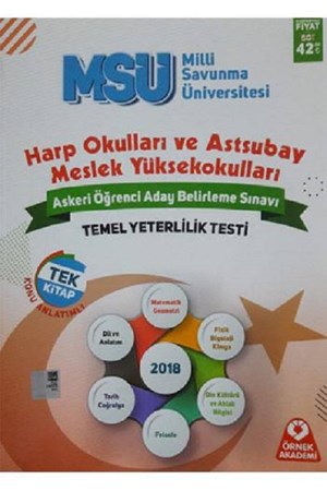 Örnek Akademi MSÜ Harp Okulları ve Astsubay Askeri Öğrenci Belirleme Sınavı Konu Anlatımlı Tek Kitap