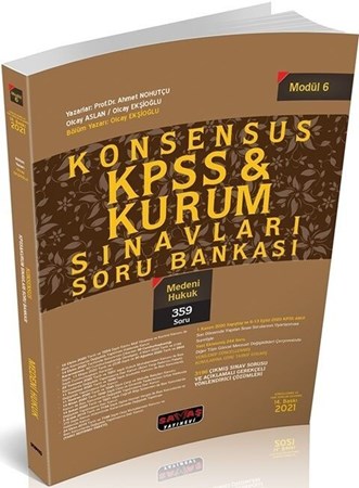 Savaş Yayınları 2021 Kpss Medeni Hukuk Konsensus Soru Bankası