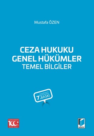 Ceza Hukuku Genel Hükümler Temel Bilgiler