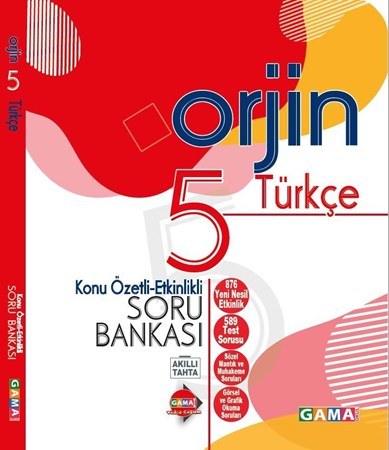 5 ORJİN TÜRKÇE KONU ÖZETLİ-ETKİNLİKLİ SORU BANKASI