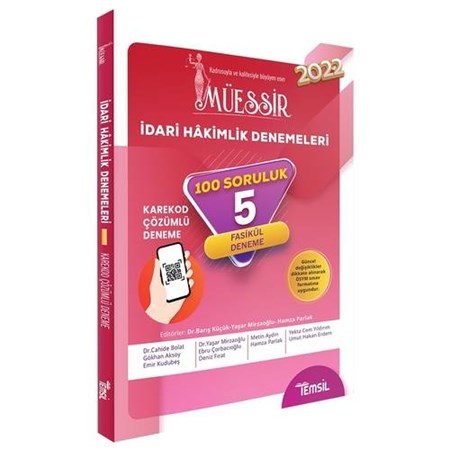 MÜESSİR İdari Hakimlik Karekod Çözümlü Denemeleri