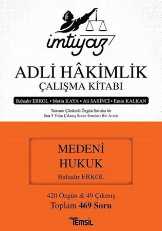 Adli Hakimlik Çalışma Kitabı - Medeni Hukuk (İmtiyaz)