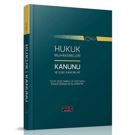 Hukuk Muhakemeleri Kanunu ve İlgili Kanunlar Dikişli Ciltli