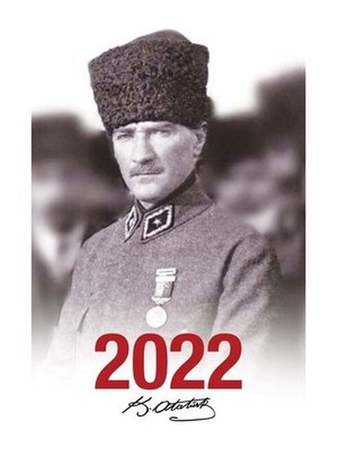 2022 Atatürk Ajandası Madalya - Beyaz