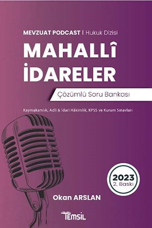 Mahalli İdareler Mevzuat Podcast Soru Bankası Çözümlü