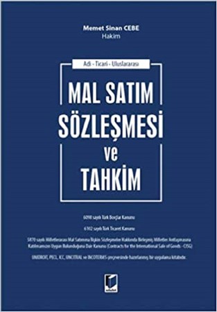 Mal Satım Sözleşmesi ve Tahkim / Adi – Ticari – Uluslararası