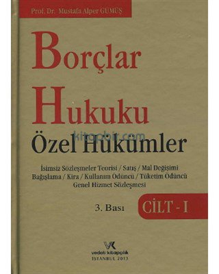 Borçlar Hukuku Özel Hükümler (Cilt-1)