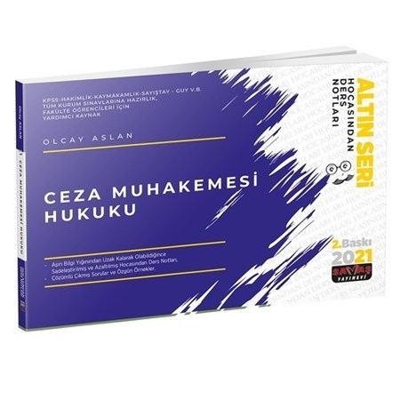 Ceza Muhakemesi Hukuku Hocasından Ders Notları -2021