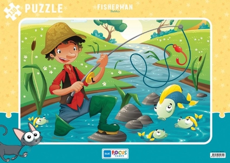 Blue Focus Fisherman (Balıkçı) - Puzzle 130 Parça