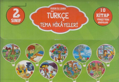 2. Sınıf Kerem İle Zehra - Türkçe Tema Hikayeleri - 10 Kitap