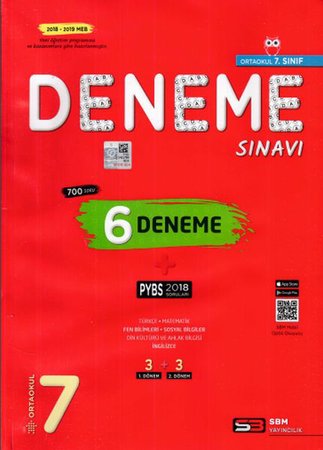 SBM 7. Sınıf 6 Deneme Sınavı (Yeni)