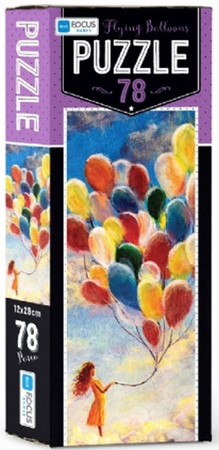 Blue Focus Flying Balloons - Puzzle 78 Parça
