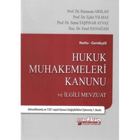 Hukuk Muhakemeleri Kanunu Ve İlgili Mevzuat
