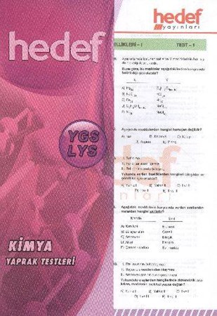 Ygs Lys Kimya Yaprak Testleri