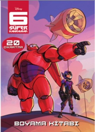 6 Süper Kahraman - Çıkartmalı Boyama