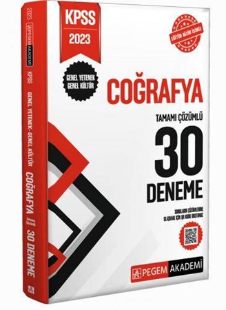 KPSS Coğrafya Tamamı Çözümlü 30 Deneme