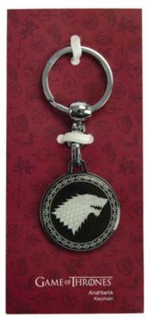 Game Of Thrones Siyah Tekli Anahtarlık Stark