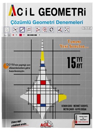 TYT AYT Acil Geometri 15 Çözümlü Denemeleri