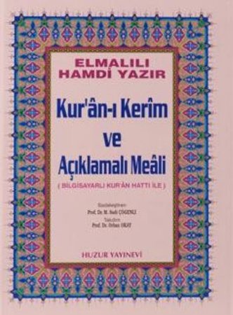 Kuranı Kerim ve Açıklamalı Meali Bilgisayar Hatlı Cami Boy
