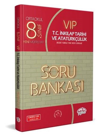 Editör 8. Sınıf Vip T.c. İnkılap Tarihi Ve Atatürkçülük Soru Bankası Yeni