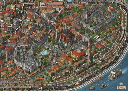 Puzzle 3000 Parça Fractal İstanbul