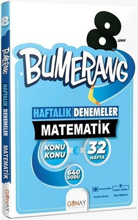 8. Sınıf Matematik Bumerang Konu Konu Haftalık Denemeler