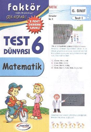 6.sınıf Matematik Test Dünyası Çek Kopar 2 Adet Deneme İlaveli