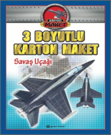 3 Boyutlu Karton Maket - Savaş Uçağı