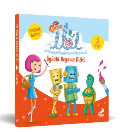 İbi Öykülü Boyama Dizisi (5 Kitap Takım) Çıkartma Hediyeli