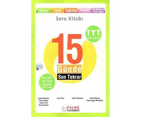 Tyt Öncesi 15 Günde Son Tekrar