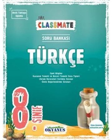 8. Sınıf LGS Türkçe Classmate Soru Bankası Okyanus Yayıncılık