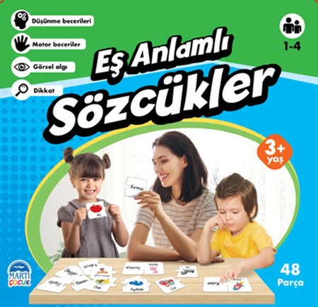 Eş Anlamlı Sözcükler - Eğitici Yapboz - 48 Parça