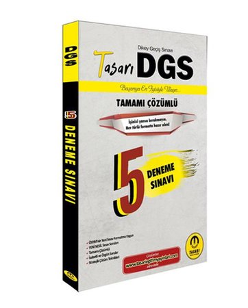Tasarı DGS Tamamı Çözümlü 5 Deneme Sınavı (Yeni)