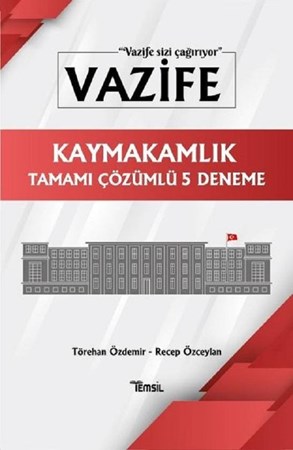 Vazife / Kaymakamlık Tamamı Çözümlü 5 Deneme